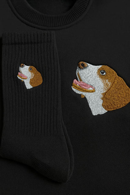 Pack invierno - Polera retrato medium+medias